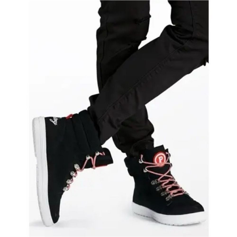(S-4232) Pastry Riverside Adult Sneaker Black/White Sz 7
